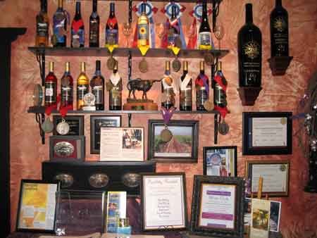 LightCatcher Winery Wall of Awards