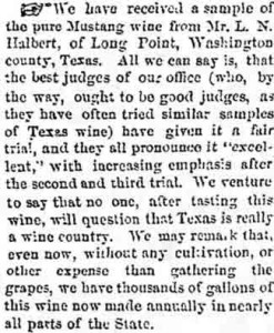 1868---Local-Texas-Wine---Galveston-Daily-News-10-25-1868-Page-1